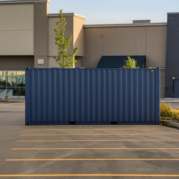 our commercial storage containers are weatherproof and equipped with secure locking mechanisms to protect your belongings
